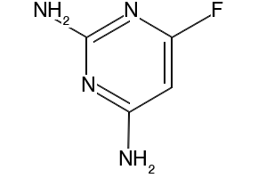 2,4-Diamino-6-fluoropyrimidine structure, CAS 696-83-3