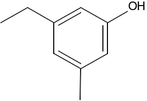 3-Ethyl-5-methylphenol structure, CAS 698-71-5