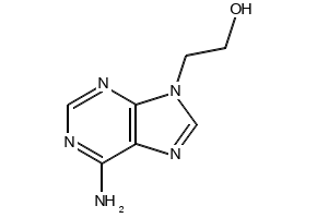 2-(6-Aminopurin-9-yl)ethanol structure, CAS 707-99-3