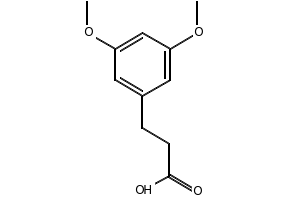 3,5-Dimethoxyphenylpropionic acid structure, CAS 717-94-2