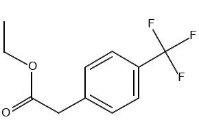 4-(Trifluoromethyl)benzeneacetic acid ethyl ester structure, CAS 721-63-1