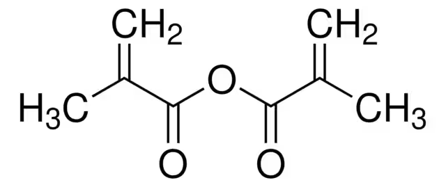 Methacrylic anhydride structure, CAS 760-93-0