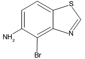 5-Amino-4-bromobenzothiazole structure, CAS 769-19-7