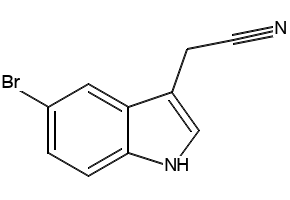 5-Bromoindole-3-acetonitrile structure, CAS 774-14-1