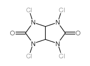 1,3,4,6-Tetrachloroglycoluril structure, CAS 776-19-2