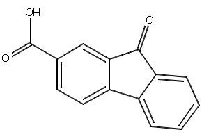 9-Fluorenone-2-carboxylic acid structure, CAS 784-50-9