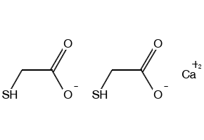 Calcium thioglycolate structure, CAS 814-71-1