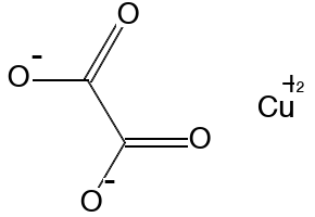 Cupric oxalate structure, CAS 814-91-5