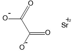 Strontium oxalate structure, CAS 814-95-9