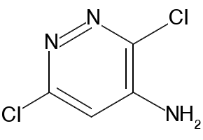 3,6-Dichloropyridazin-4-amine structure, CAS 823-58-5