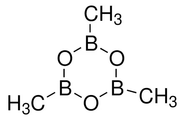 Trimethylboroxine structure, CAS 823-96-1