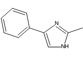 4-Methyl-2-phenyl-1H-imidazole structure, CAS 827-43-0