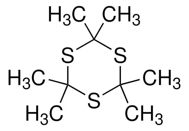 2,2,4,4,6,6-Hexamethyl-S-trithiane structure, CAS 828-26-2