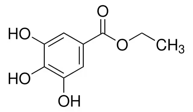 Ethyl gallate structure, CAS 831-61-8