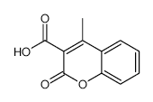 4-Methyl-2-oxo-2H-chromene-3-carboxylic acid structure, CAS 833-31-8