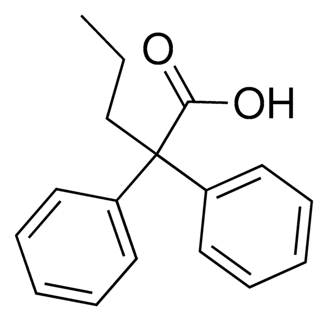 2,2-Diphenylpentanoic acid structure, CAS 841-32-7
