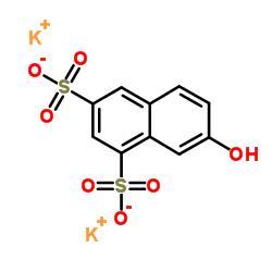 Dipotassium 7-hydroxynaphthalene-1,3-disulphonate structure, CAS 842-18-2