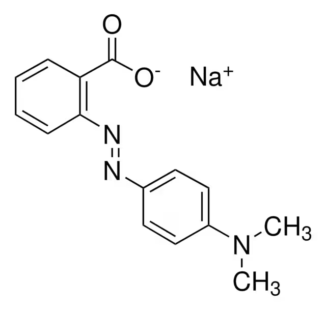Methyl Red sodium salt structure, CAS 845-10-3