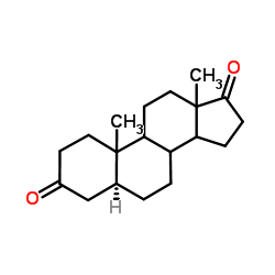 5a-Androstanedione structure, CAS 846-46-8