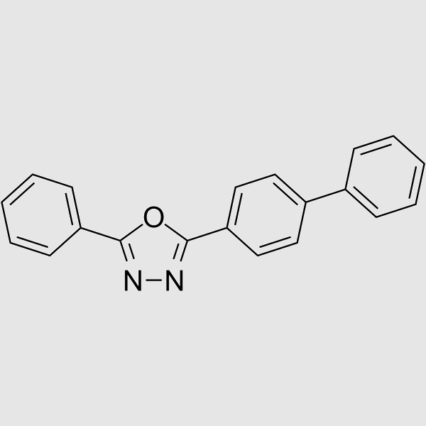 2-(4-Biphenylyl)-5-phenyl-1,3,4-oxadiazole structure, CAS 852-38-0