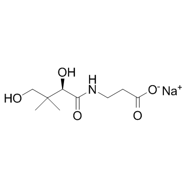 Sodium D-pantothenate structure, CAS 867-81-2
