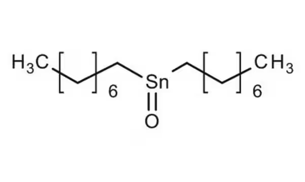 Di-n-octyltin oxide structure, CAS 870-08-6