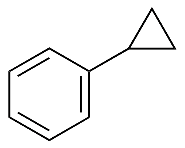 Cyclopropylbenzene structure, CAS 873-49-4