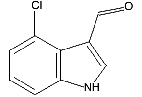 4-Chloroindole-3-carbaldehyde structure, CAS 876-72-2
