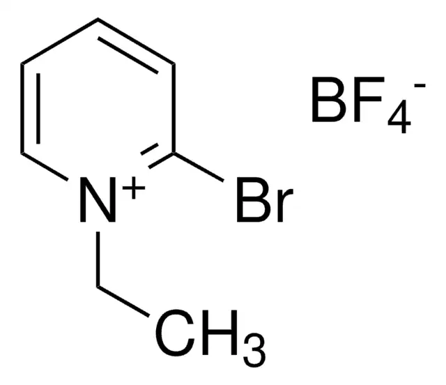 2-Bromo-1-ethylpyridinium tetrafluoroborate structure, CAS 878-23-9