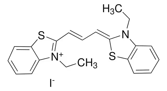3,3'-Diethylthiacarbocyanine iodide structure, CAS 905-97-5