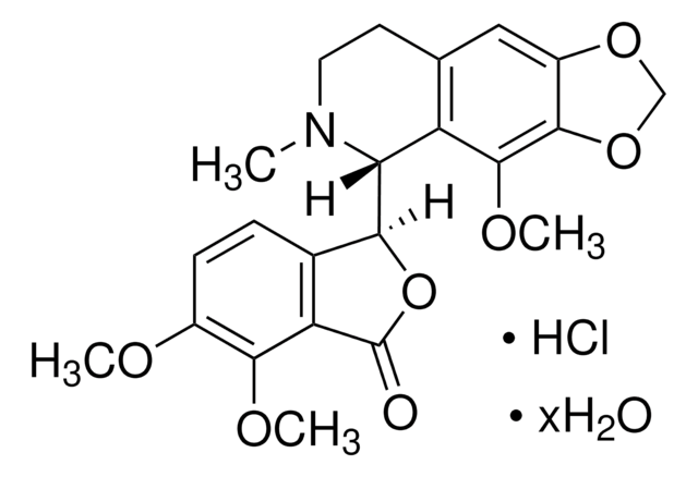 Noscapine hydrochloride structure, CAS 912-60-7