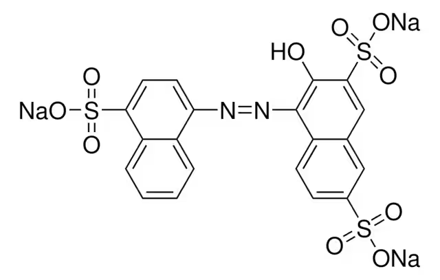 Acid Red 27 structure, CAS 915-67-3