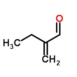 2-Ethylacrylaldehyde structure, CAS 922-63-4