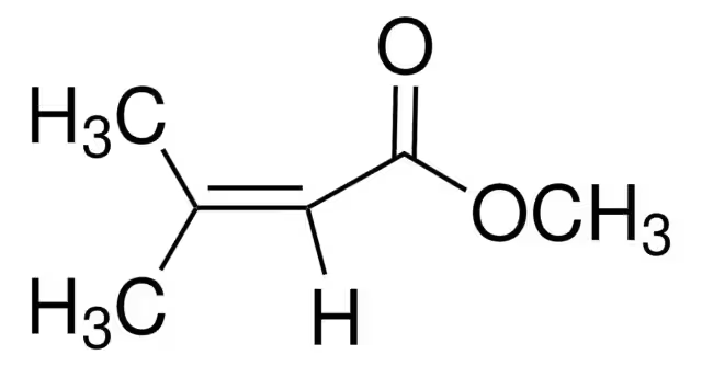 Methyl 3-methyl-2-butenoate structure, CAS 924-50-5