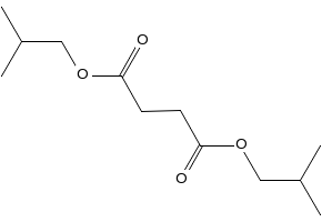Diisobutyl succinate structure, CAS 925-06-4