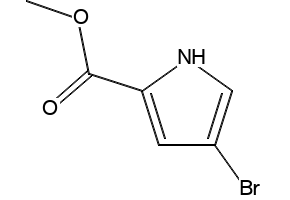 Methyl 4-bromopyrrole-2-carboxylate structure, CAS 934-05-4