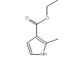 Ethyl 2-methylpyrrole-3-carboxylate structure, CAS 936-12-9