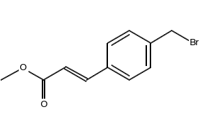 Methyl 3-(4-bromomethyl)cinnamate structure, CAS 946-99-6