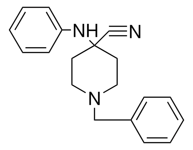 4-Anilino-1-benzyl-4-cyanopiperidine structure, CAS 968-86-5