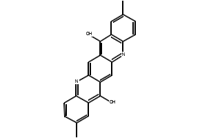 Pigment Red 122 structure, CAS 980-26-7