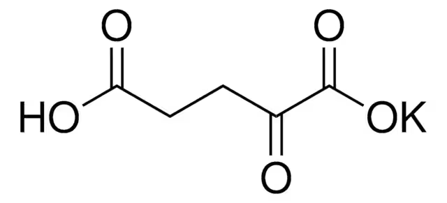 Potassium hydrogen 2-oxoglutarate structure, CAS 997-43-3