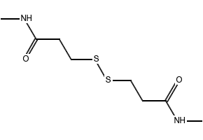 N,N'-Dimethyl-3,3'-dithiodipropionamide structure, CAS 999-72-4