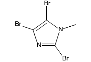2,4,5-Tribromo-1-methylimidazole structure, CAS 1003-91-4