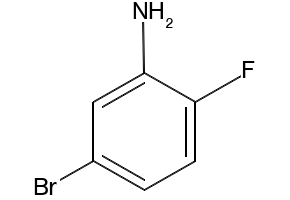 2-Bromo-5-fluoroaniline structure, CAS 1003-99-2