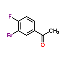 3'-Bromo-4'-fluoroacetophenone structure, CAS 1007-15-4