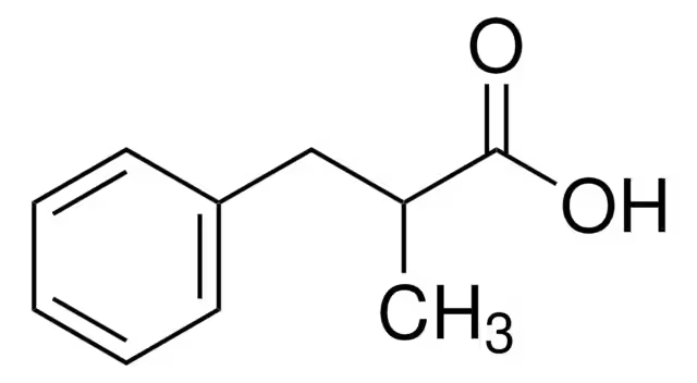 2-Benzylpropionic acid structure, CAS 1009-67-2