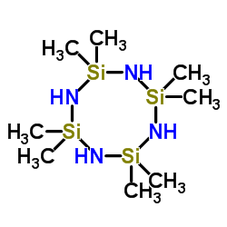 Octamethylcyclotetrasilazane structure, CAS 1020-84-4