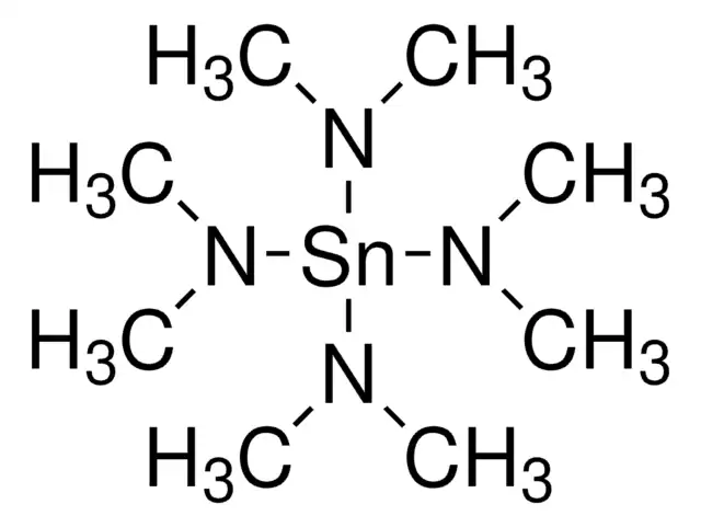Tetrakis(dimethylamino)tin structure, CAS 1066-77-9