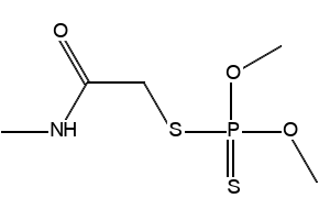 Ammonium O,O-dimethyl dithiophosphate structure, CAS 1066-97-3