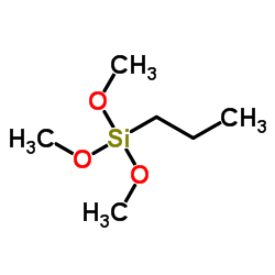 Trimethoxypropylsilane structure, CAS 1067-25-0